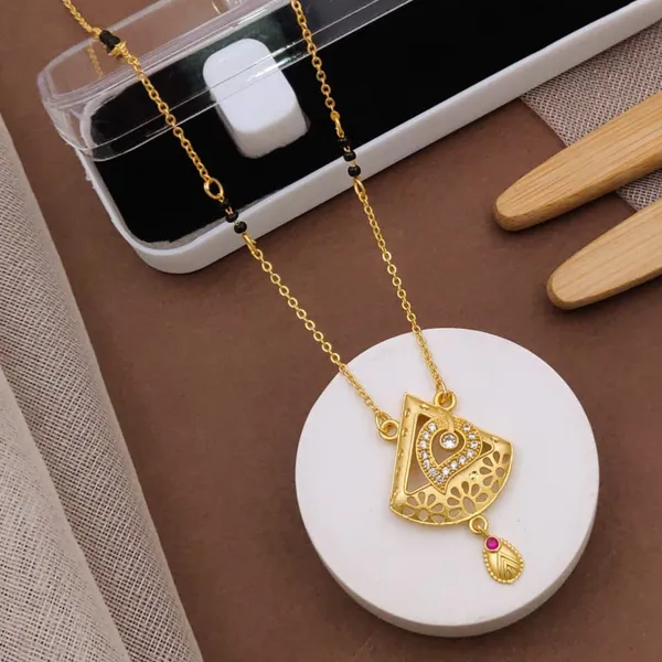 Gold_Micro_Gold_Plated_Delicate_Chain_and_Diamond_Pendant_Set_For_women