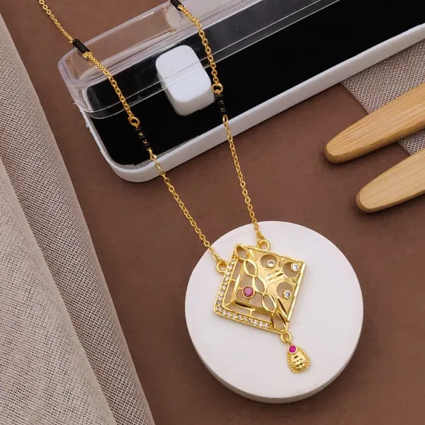 Gold_Micro_Gold_Plated_Delicate_Chain_and_Diamond_Pendant_Set_For_women