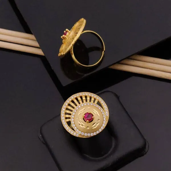 Gold_Dazzling_Adjustable_Diamond_Ring_Anti-Tarnish_&_Perfect_for_Gifting_For_women