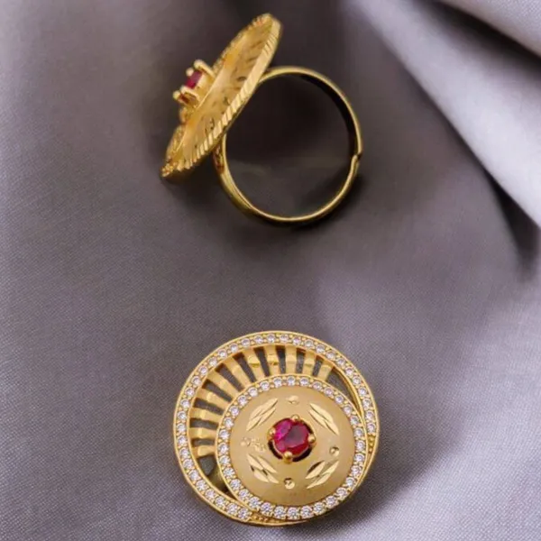 Gold_Dazzling_Adjustable_Diamond_Ring_Anti-Tarnish_&_Perfect_for_Gifting_For_women