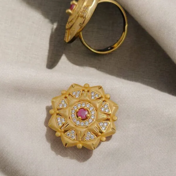 Gold_Dazzling_Adjustable_Diamond_Ring_Anti-Tarnish_&_Perfect_for_Gifting_For_women
