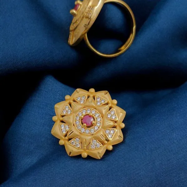 Gold_Dazzling_Adjustable_Diamond_Ring_Anti-Tarnish_&_Perfect_for_Gifting_For_women