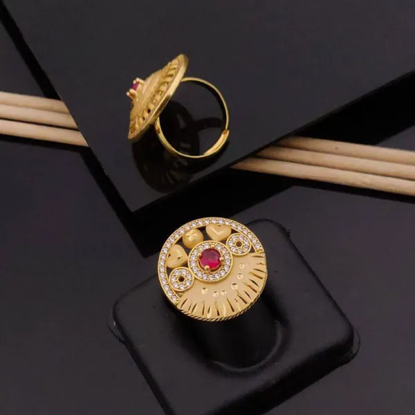 Gold_Dazzling_Adjustable_Diamond_Ring_Anti-Tarnish_&_Perfect_for_Gifting_For_women