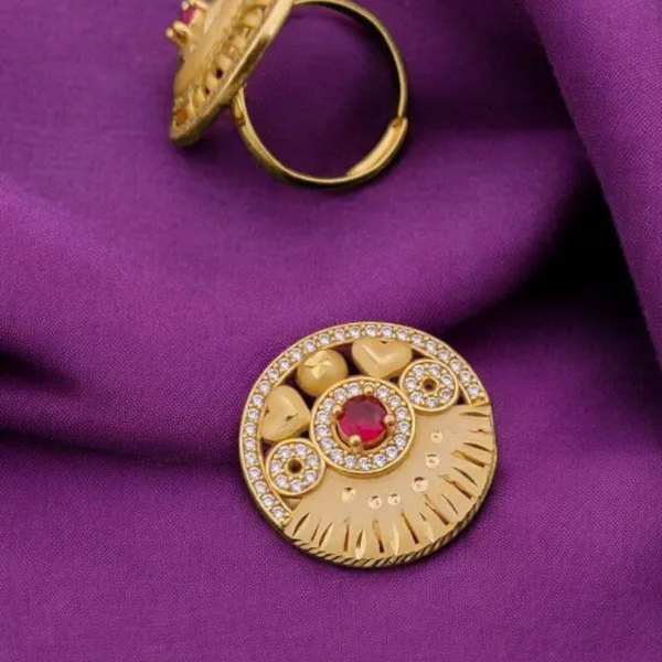 Gold_Dazzling_Adjustable_Diamond_Ring_Anti-Tarnish_&_Perfect_for_Gifting_For_women