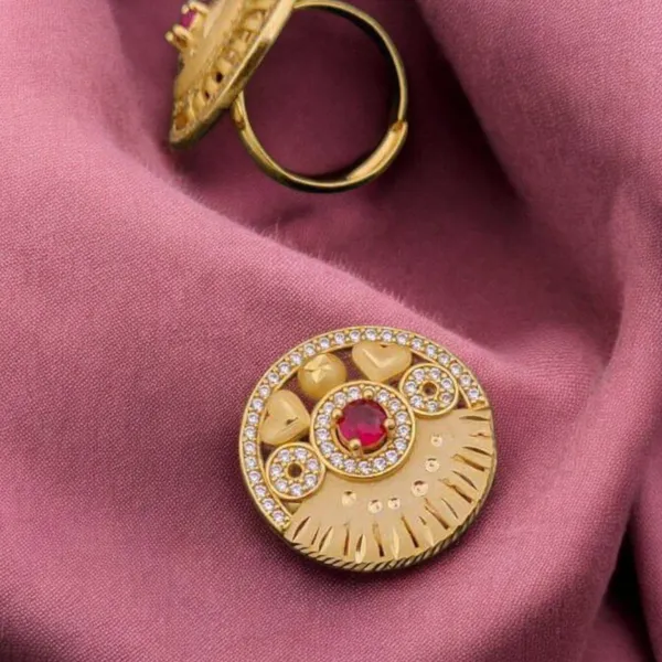 Gold_Dazzling_Adjustable_Diamond_Ring_Anti-Tarnish_&_Perfect_for_Gifting_For_women