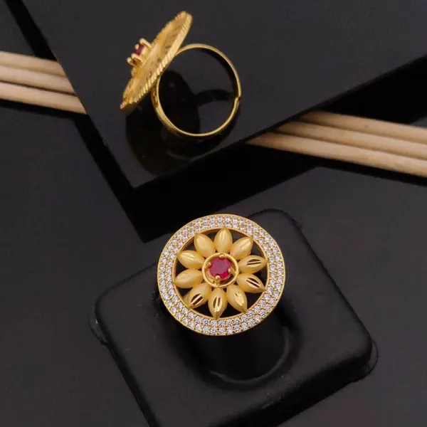 Gold_Dazzling_Adjustable_Diamond_Ring_Anti-Tarnish_&_Perfect_for_Gifting_For_women