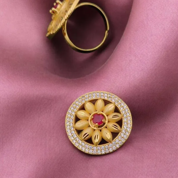 Gold_Dazzling_Adjustable_Diamond_Ring_Anti-Tarnish_&_Perfect_for_Gifting_For_women