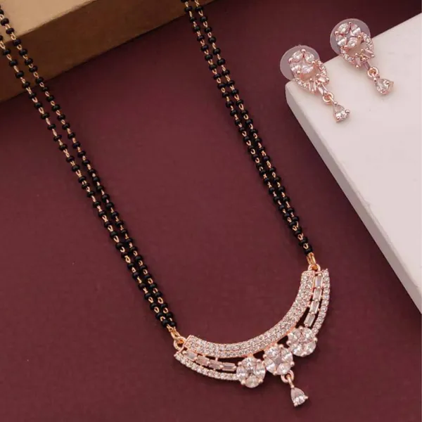 Rose_Gold-Plated_American_Diamond_Anti-Tarnish_Mangalsutra_Set_with_Earrings_-_Elegant_&_Timeless_Design_For_Women
