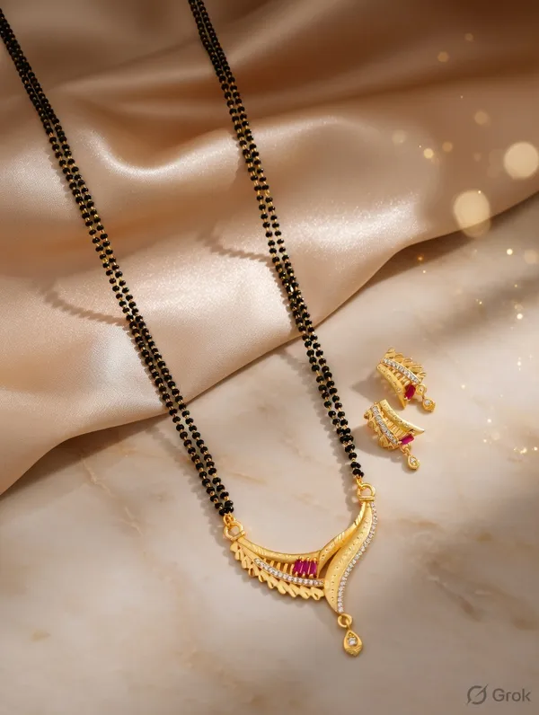 Crossover_Ruby_Mangalsutra_Set_�_Asymmetrical_Gold_Plated_Designer_Jewelry