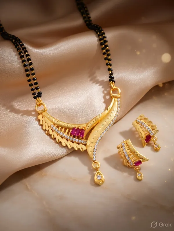 Crossover_Ruby_Mangalsutra_Set_�_Asymmetrical_Gold_Plated_Designer_Jewelry