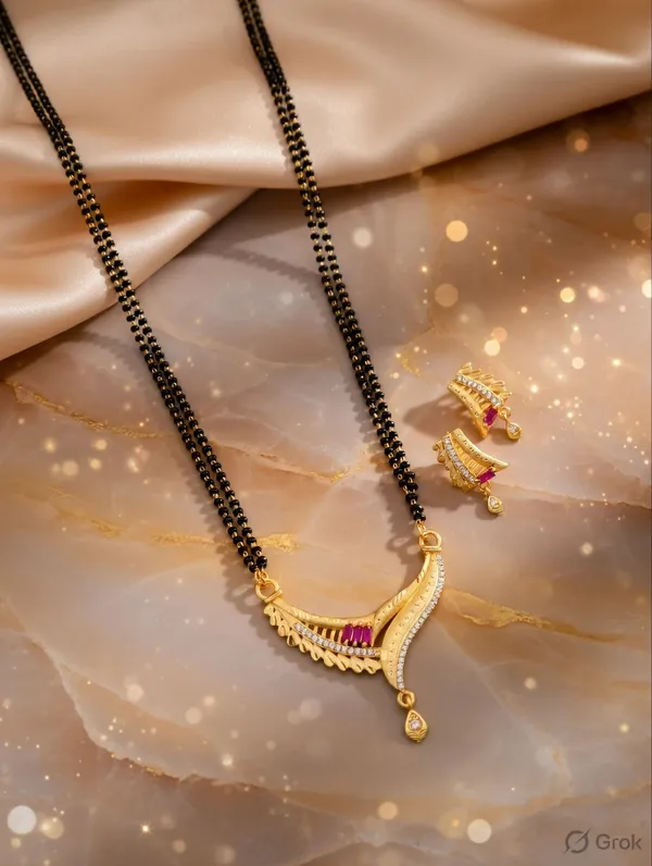 Crossover_Ruby_Mangalsutra_Set_�_Asymmetrical_Gold_Plated_Designer_Jewelry