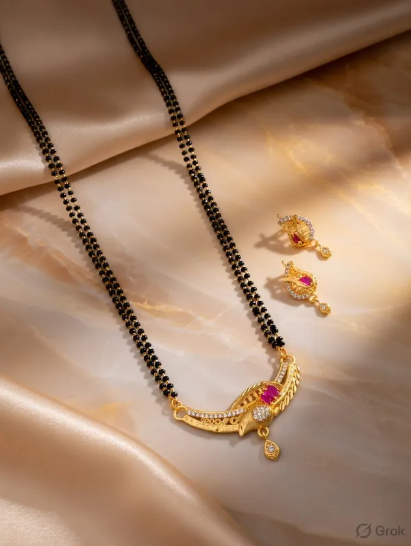 22K_Gold-Plated_Crescent_Ruby_Mangalsutra_Set_�_Traditional_Meenakari_Style_with_American_Diamonds