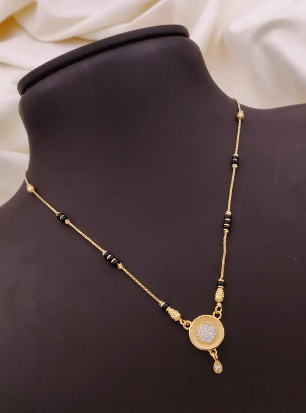Surbhi_Micro_Gold_Plated_Short_Mangalsutra_Dokiya_For_women