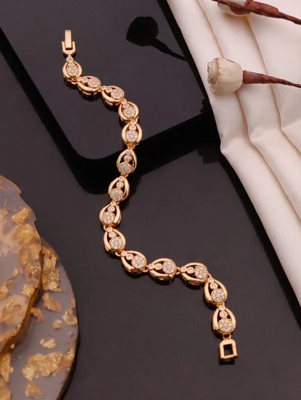 Gold_Elegant_Rose_Gold_Plated_Daily_Wear_AD_Bracelet_For_women