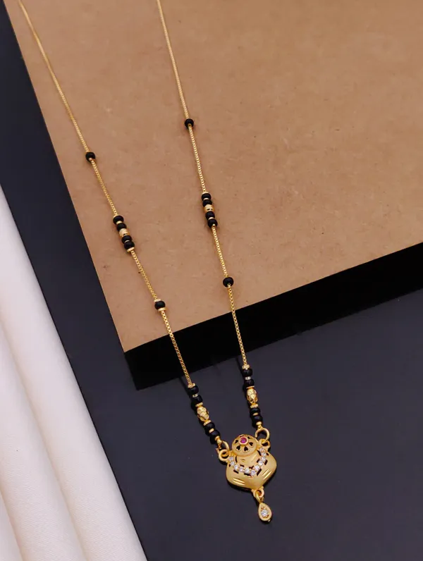 Yukti_Micro_Gold_Plated_Short_Mangalsutra_Dokiya_For_women