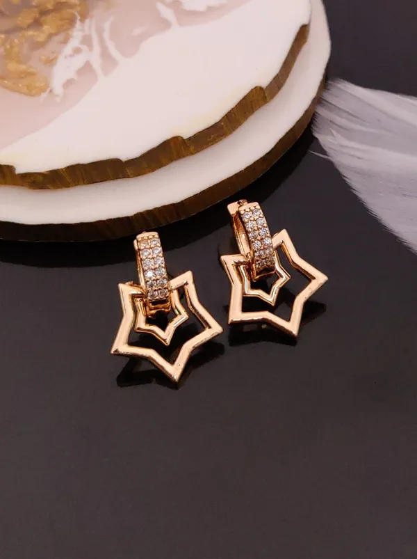 Rose_Gold_Plated_Earring_combo_of_2_pair_(Round_and_Star_Shaped)