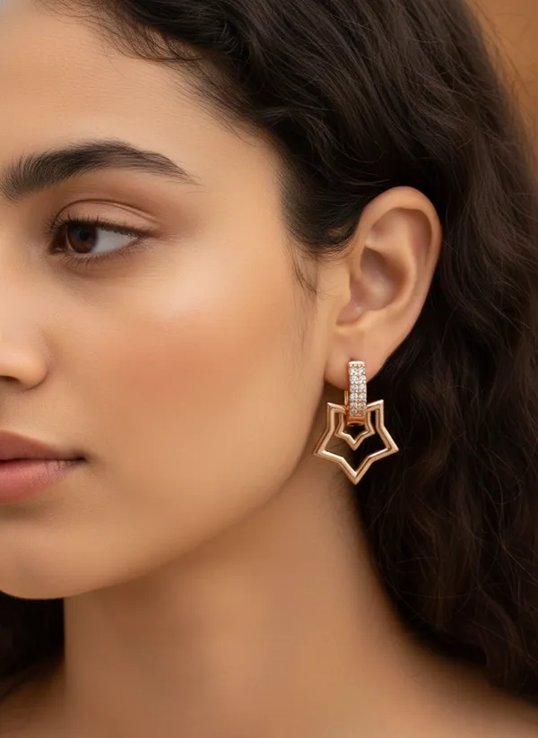 Rose_Gold_Plated_Earring_combo_of_2_pair_(Round_and_Star_Shaped)