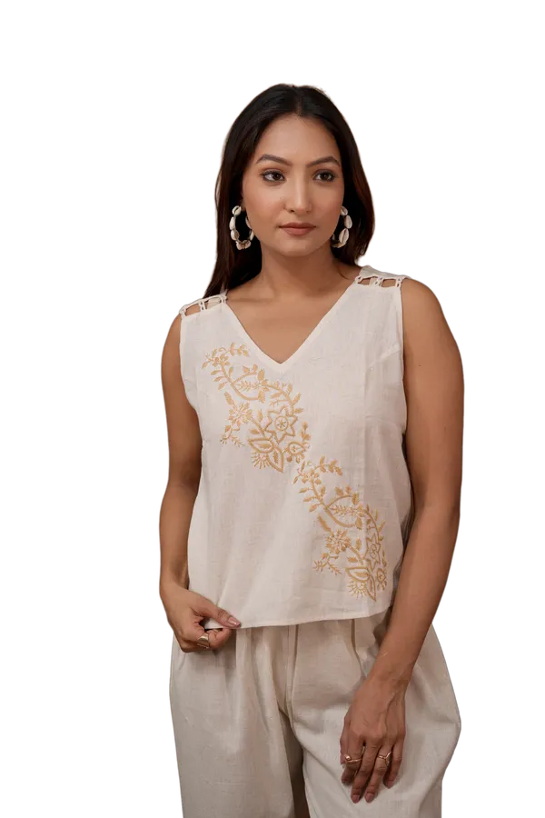 Beige_Sleeveless_(Coord_Set)_for_Women