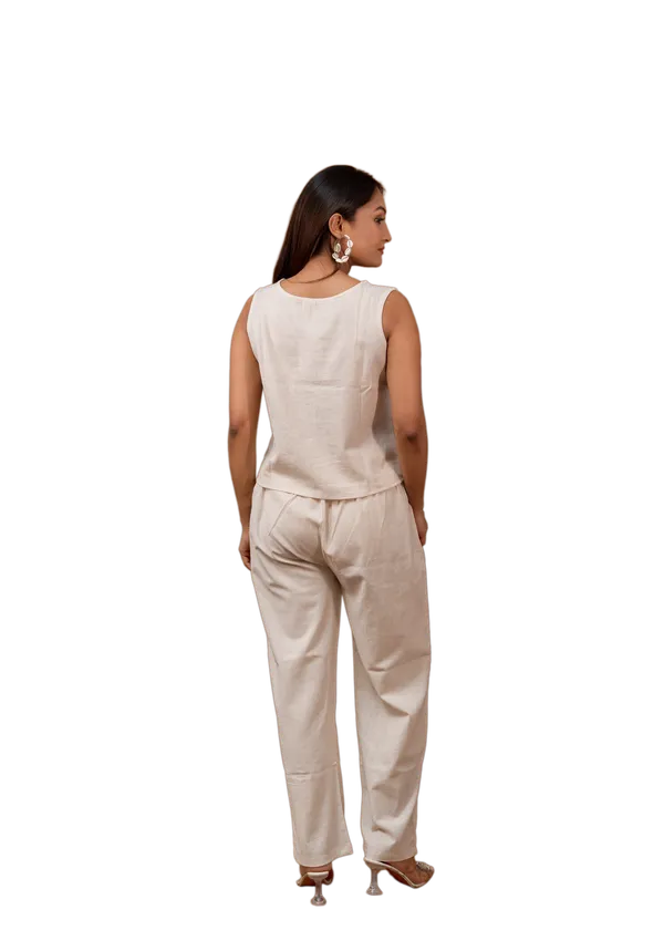 Beige_Sleeveless_(Coord_Set)_for_Women