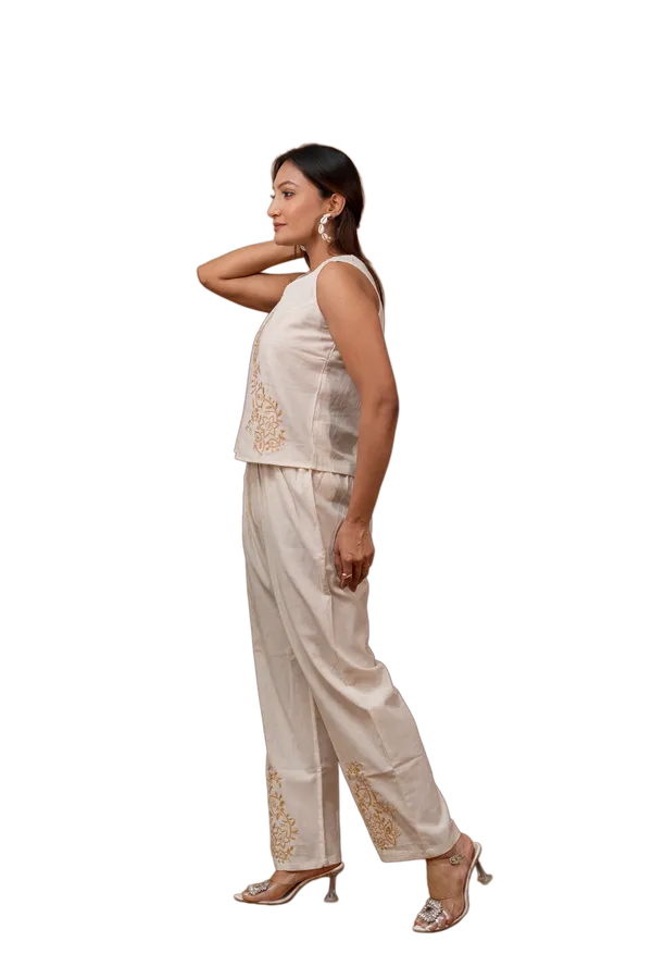 Beige_Sleeveless_(Coord_Set)_for_Women