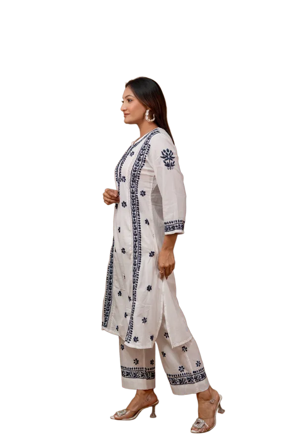 Blue-White_Chikankari_Kurti_for_Women