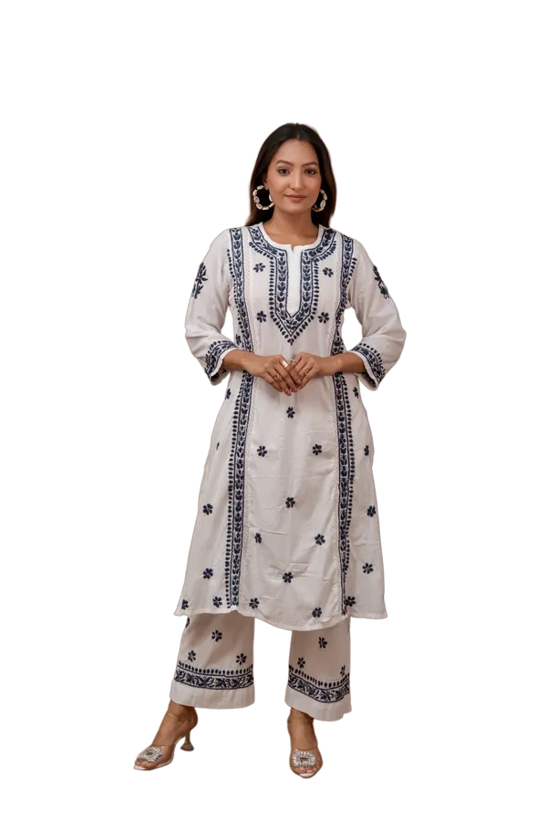 Blue-White_Chikankari_Kurti_for_Women