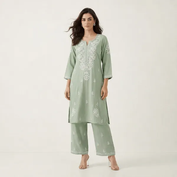 Green_Chikankari_Coord_Set_for_Women