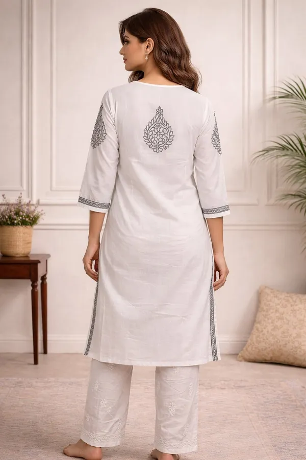 Black-White_Chikankari_Kurti_for_Women