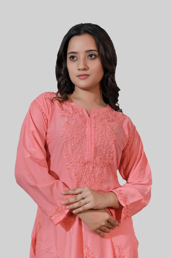 Coral_Chikankari_Kurti_for_Women