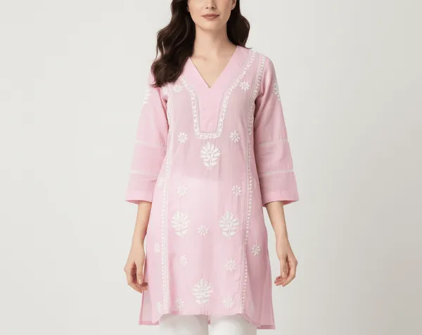 Light_Pink_Chikankari_Kurti_for_Women