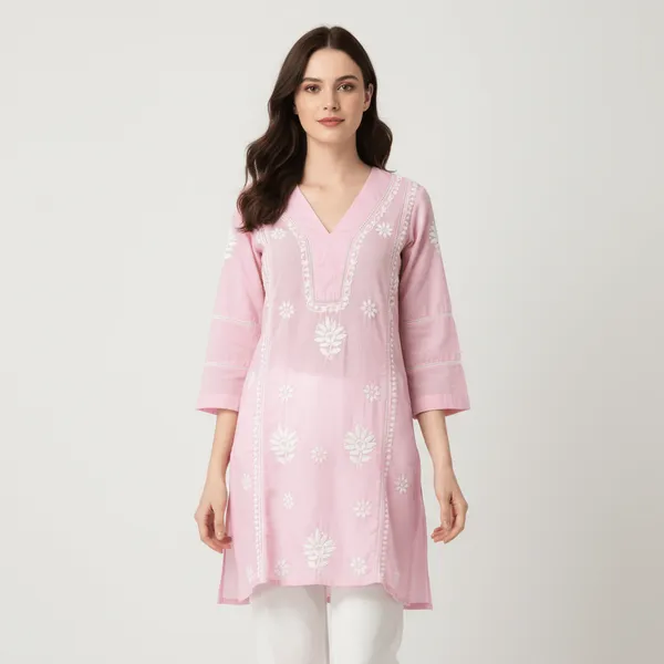 Light_Pink_Chikankari_Kurti_for_Women