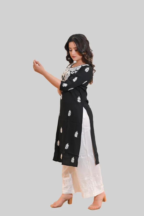 Black_Chikankari_Kurti_for_Women