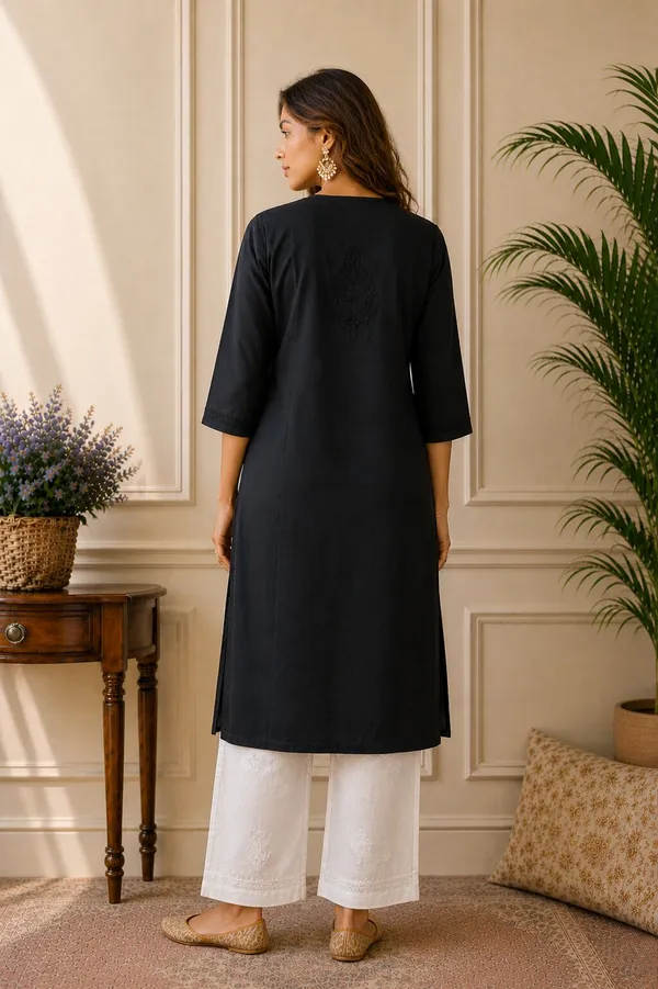 Black_Chikankari_Kurti_for_Women