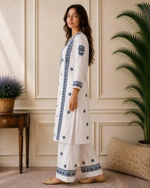 Blue-White_Chikankari_(Set)_for_Women