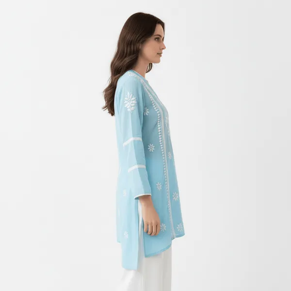 Light_Blue_Chikankari_Kurti_for_Women