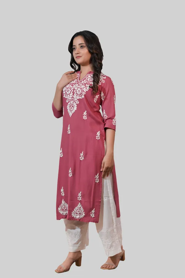 Onion_Pink_Chikankari_Kurti_for_Women