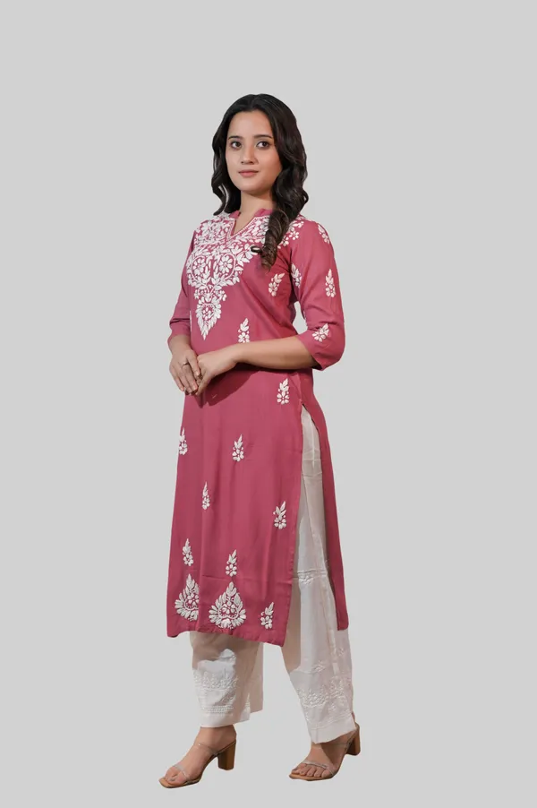 Onion_Pink_Chikankari_Kurti_for_Women
