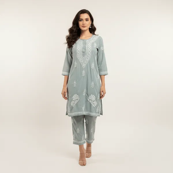 Dusty_Green_Chikankari_Coord_Set_for_Women