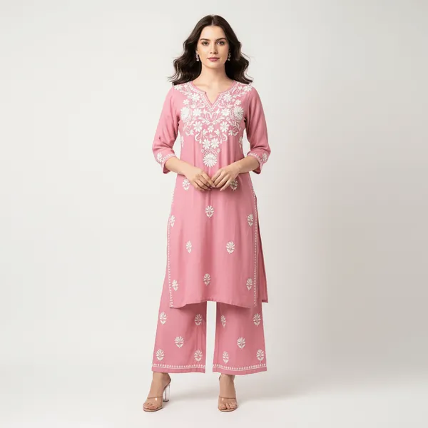Pastel_Rose_Pink_Chikankari_Coord_Set_for_Women