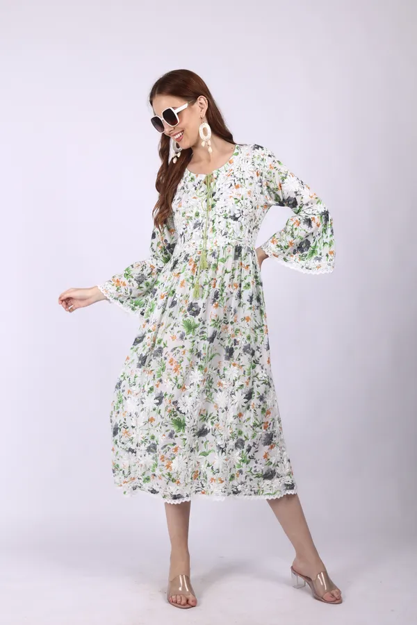 White_Mall_Print_Mall_Cotton_Chikankari_Gown_For_Women