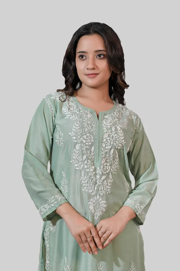 Sage_Green_Chikankari_Kurti_for_Women