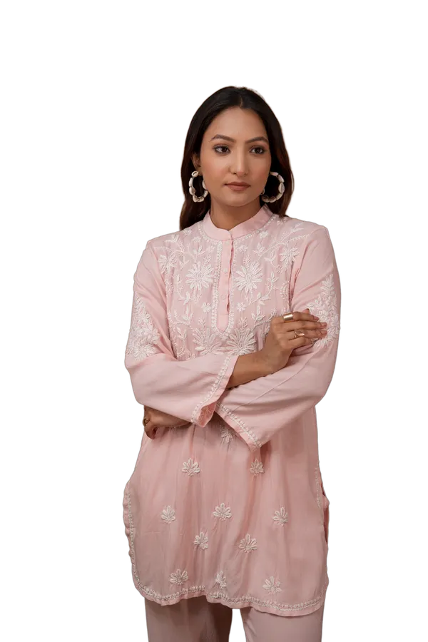 Baby_Pink_Chikankari_Kurti_for_Women