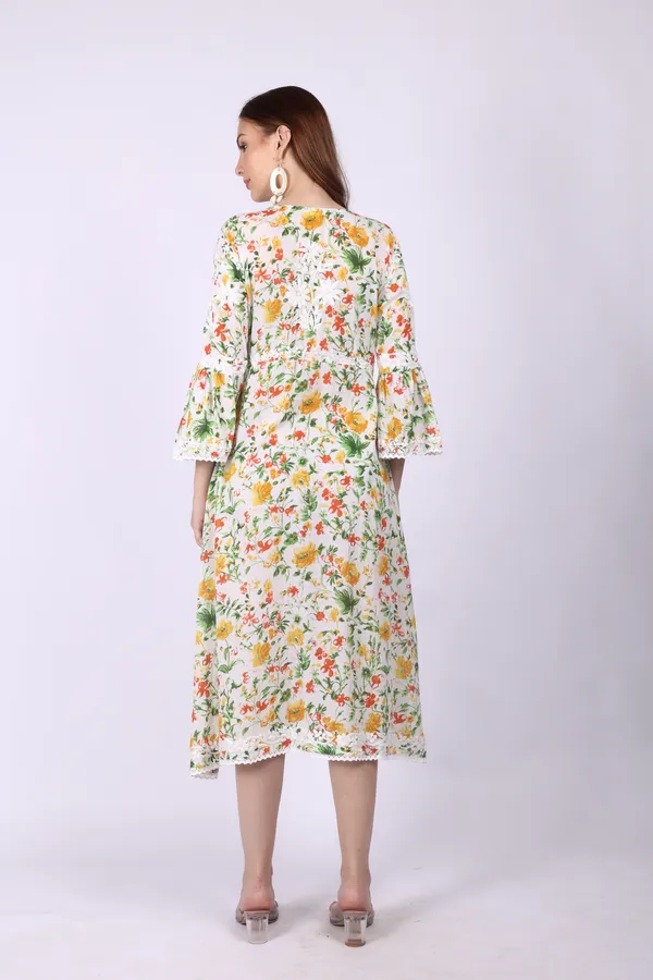 White_Mall_Print_Mall_Cotton_Chikankari_Gown_For_Women