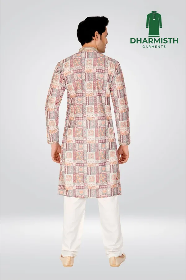 Multicolor_Polyester_Printed_Kurta_For_Men