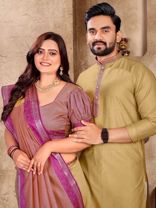 Couple_Combo_Saree_and_Kurta_Set
