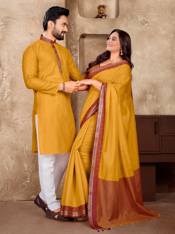 Couple_Combo:_Saree_and_Kurta_Set