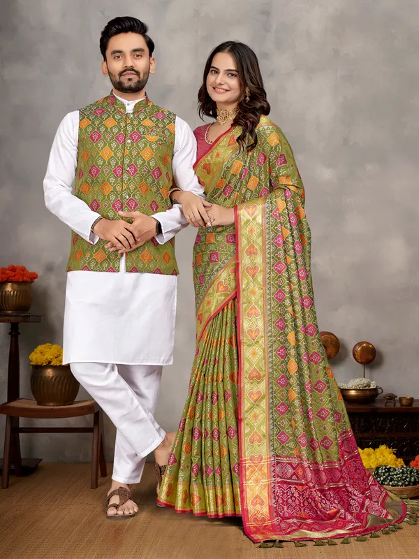 Men's_Kurta__Koti_&_Women_Saree