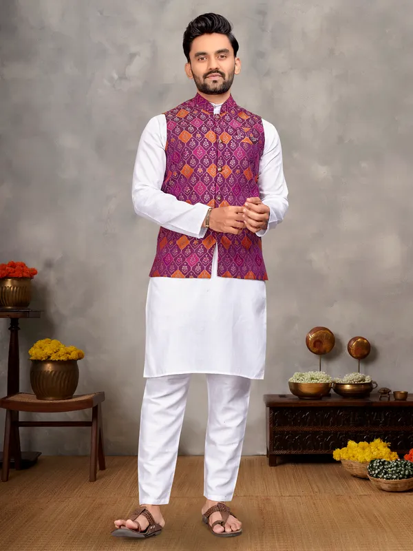 Men's_Kurta_+_Koti_&_Women_Saree