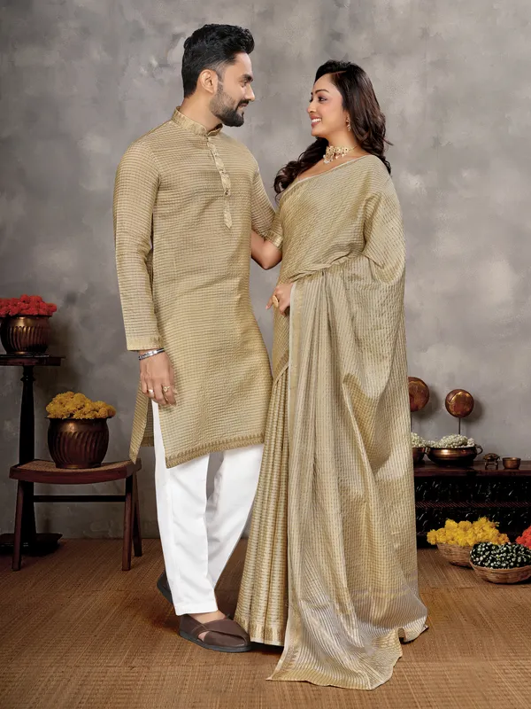 Men's_Kurta_+_Pant_&_Women_Saree