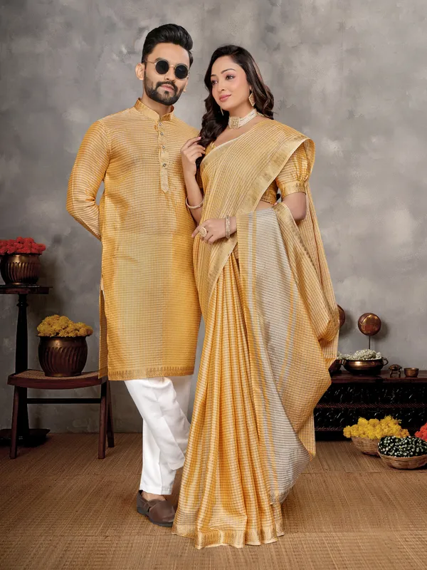 Men's_Kurta_+_Pant_&_Women_Saree